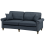 Beliani Sofa 3 Seater OTRA Fabric Dark Grey 4