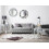 Beliani Sofa 2 Seater VISSLAND Fabric Light Grey 2