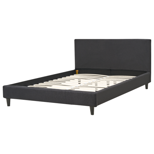 Beliani Bed Fabric FITOU 140 x 200 cm (EU Double) Black 2