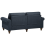 Beliani Sofa 3 Seater OTRA Fabric Dark Grey 5