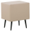 Beliani 2 Drawer Bedside Table ESSONNE Faux Leather Beige 6
