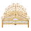 Beliani Bed Rattan FLORENTINE 140 x 200 cm (EU Double) Light Brown 5