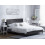 Beliani Bed Fabric SAVERNE 180 x 200 cm (Super King) Dark Grey 2