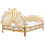 Beliani Bed Rattan FLORENTINE 140 x 200 cm (EU Double) Light Brown 6