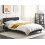 Beliani Bed Fabric FITOU 140 x 200 cm (EU Double) Black 4