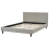 Beliani Bed Fabric FITOU 140 x 200 cm (EU Double) Light Grey 5