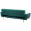 Beliani Sofa Bed 3 Seater SELNES Velvet Emerald Green 5