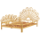 Beliani Bed Rattan FLORENTINE 140 x 200 cm (EU Double) Light Brown 4