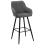 Beliani Set of 2 Bar Chairs DARIEN Grey 2