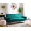 Beliani Sofa Bed 3 Seater SELNES Velvet Emerald Green 2