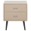 Beliani 2 Drawer Bedside Table ESSONNE Faux Leather Beige 5