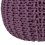 Beliani Pouffe CONRAD Cotton Purple 5