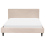 Beliani Bed Fabric FITOU 140 x 200 cm (EU Double) Beige 2