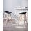 Beliani Set of 2 Bar Chairs MICCO Black 4