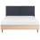 Beliani Bed Fabric IZERNORE 160 x 200 cm (EU King Size) Dark Grey 2
