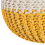 Beliani Pouffe CONRAD Cotton Yellow 5