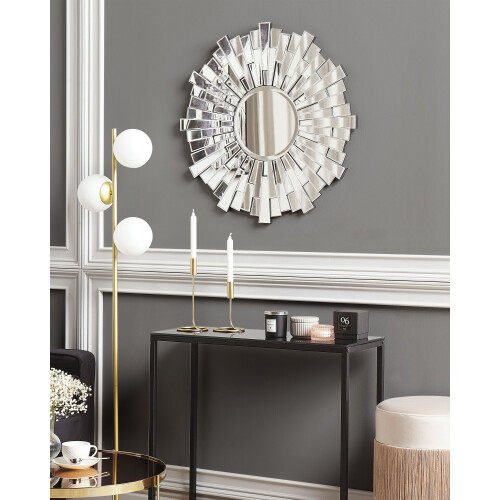 Beliani Wall Mirror VIRE 70 cm 70 cm Silver 1
