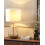 Beliani Table Lamp OKARI Glass White 2