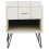 Beliani 1 Drawer Bedside Table BETIN Faux Leather White 7
