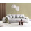 Beliani Sofa 4 Seater TORPO Fabric Light Beige 2