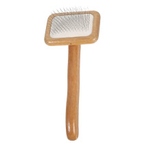 Dog Wooden Comb Grooming Tool Detangling Brush Pet Hair Brush Light Brown