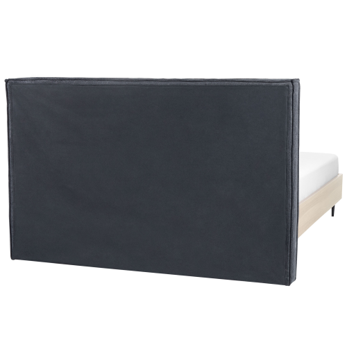Beliani Bed Fabric IZERNORE 160 x 200 cm (EU King Size) Dark Grey 2