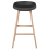 Beliani Set of 2 Bar Chairs MICCO Black 3