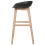 Beliani Set of 2 Bar Chairs MICCO Black 8