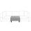 Beliani Ottoman FEVIK Fabric Light Grey 4