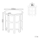 Beliani Side Table BORAI Mango Wood Light Blue 3