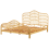 Beliani Bed Rattan DOMEYROT 180 x 200 cm (EU Super King) Light Brown 3