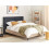 Beliani Bed Fabric IZERNORE 140 x 200 cm (EU Double) Dark Grey 2