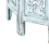 Beliani Side Table BORAI Mango Wood Light Blue 5