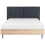 Beliani Bed Fabric IZERNORE 140 x 200 cm (EU Double) Dark Grey 4