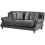 Beliani Sofa 2 Seater EIKE Velvet Grey 4