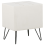 Beliani 1 Drawer Bedside Table BETIN Faux Leather White 8