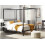 Beliani Four Poster Bed Metal LESTARDS 140 x 200 cm (EU Double) Black 2