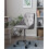 Beliani Desk Chair PARRISH Velvet Grey 2
