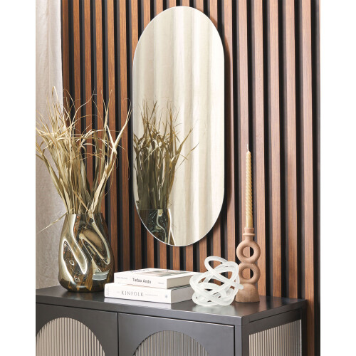 Beliani Wall Mirror ALFORTVILLE 40 cm 80 cm Silver 1