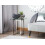 Beliani Side Table CRYSTAL Tempered Glass Silver 3