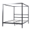 Beliani Four Poster Bed Metal LESTARDS 140 x 200 cm (EU Double) Black 7