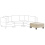 Beliani Ottoman FEVIK Fabric Beige 5