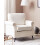Beliani Armchair VIETAS Fabric White 3