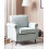 Beliani Armchair VIETAS Fabric Light Grey 2