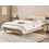 Beliani Bed Rattan MONPAZIER 160 x 200 cm (EU King Size) Light Brown 3