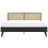 Beliani Bed Rattan MONPAZIER 180 x 200 cm (EU Super King) Black 7