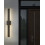Beliani Outdoor LED Wall Light MELGAM Black 3