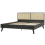 Beliani Bed Rattan MONPAZIER 180 x 200 cm (EU Super King) Black 8