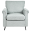 Beliani Armchair VIETAS Fabric Light Grey 5