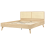 Beliani Bed Rattan MONPAZIER 160 x 200 cm (EU King Size) Light Brown 6